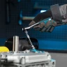 Набор торцевых головок, трещотка 120 зубьев, 1/4", CrV, 12 предметов Gross 14141 — фото 14