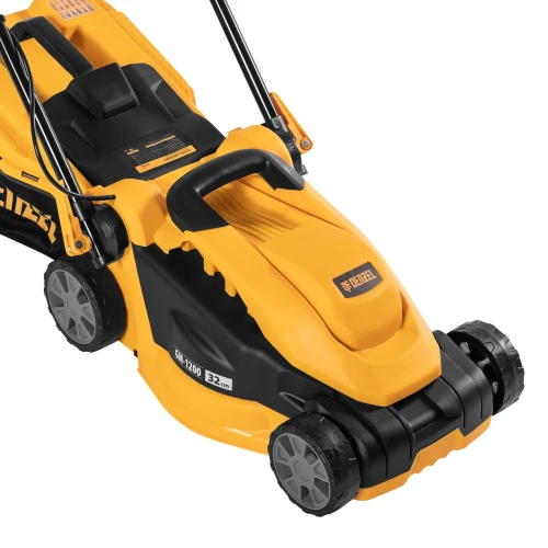 Газонокосилка электрическая GM-1200, 1200 Вт, ширина 32 см, 3 уровня, травосборник 25 л. Denzel 96615 — фото 12
