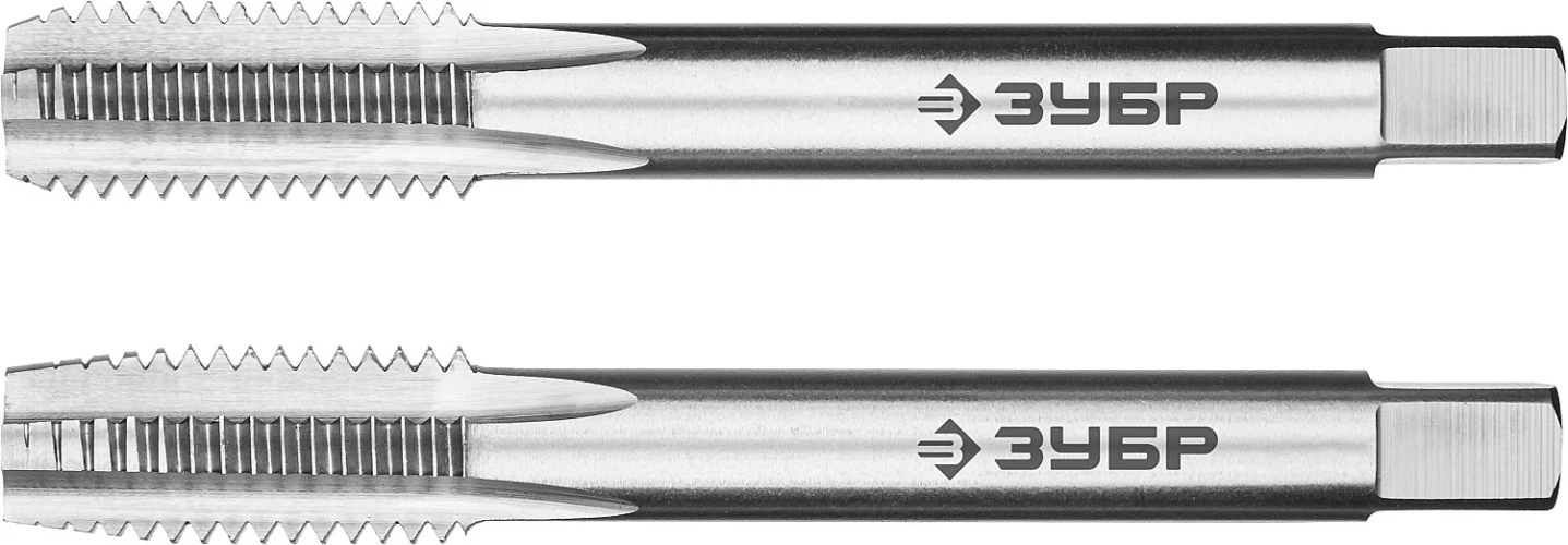 Комплект машинно-ручных метчиков, М10 x 1.5 мм, сталь Р6М5, ЗУБР 4-28007-10-1.5-H2_z01 — фото 1