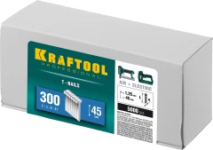 Гвозди тип 300 (47/J/ F), 45 мм, калибр 18GA. 5000 шт, KRAFTOOL 31785-45