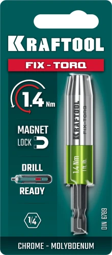 Адаптер динамометрический для бит, 1.4 Н·м, KRAFTOOL FIX-TORQ 64035-1.4 — фото 2