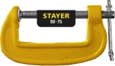 Чугунная струбцина G, 75 мм, STAYER SG-75 3215-075_z02 — фото 2