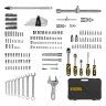 Набор инструментов, 1/2", 1/4", 3/8", CrV, S2, пластиковый кейс, 216 предметов Denzel 15807 — фото 2