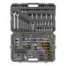 Набор инструментов, 1/2", 1/4", 3/8", CrV, S2, пластиковый кейс, 216 предметов Denzel 15807 — фото 3
