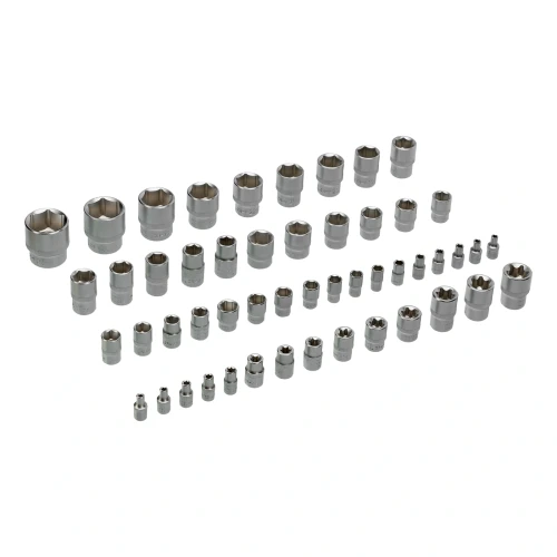Набор инструментов, 1/2", 1/4", 3/8", CrV, S2, пластиковый кейс, 216 предметов Denzel 15807 — фото 18