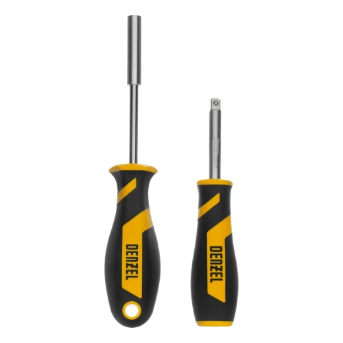 Набор инструментов, 1/2", 1/4", 3/8", CrV, S2, пластиковый кейс, 216 предметов Denzel 15807 — фото 22