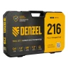 Набор инструментов, 1/2", 1/4", 3/8", CrV, S2, пластиковый кейс, 216 предметов Denzel 15807 — фото 26