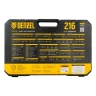 Набор инструментов, 1/2", 1/4", 3/8", CrV, S2, пластиковый кейс, 216 предметов Denzel 15807 — фото 27
