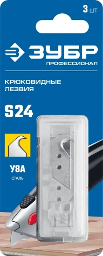 Крюковидные лезвия, 3 шт, ЗУБР S24 09714-24-3 — фото 2