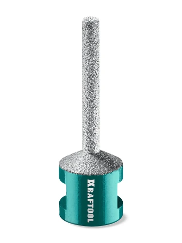 Вакуумная алмазная фреза пальчиковая с конусом, VS DIAMOND d 8 мм (М14, 50 мм), KRAFTOOL 29811-08 — фото 1