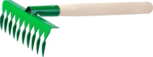Садовые грабельки, 200 x 62 x 405 мм, 10 витых зубцов, РОСТОК 39614