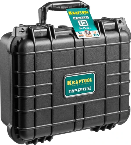 Ударопрочный пластиковый ящик, 340 х 290 х 150 мм, (13"), IP55, KRAFTOOL PANZER-13 38251-13 — фото 2