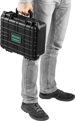 Ударопрочный пластиковый ящик, 340 х 290 х 150 мм, (13"), IP55, KRAFTOOL PANZER-13 38251-13 — фото 12