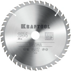 Пильный диск по дереву, 254 х 30 мм, 40Т, KRAFTOOL Optima 36951-254-30