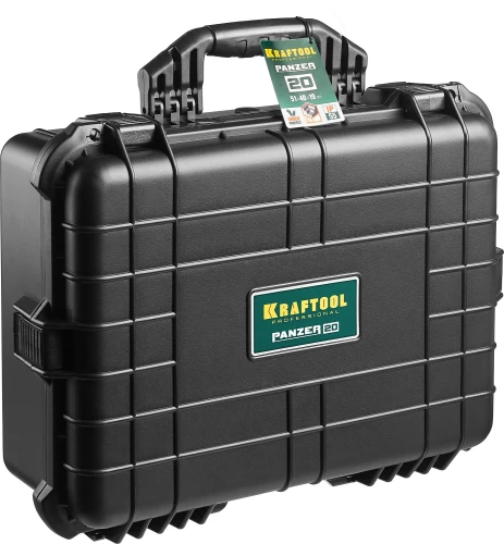 Ударопрочный пластиковый ящик, 510 х 400 х 190 мм, (20"), IP55, KRAFTOOL PANZER-20 38251-20 — фото 2