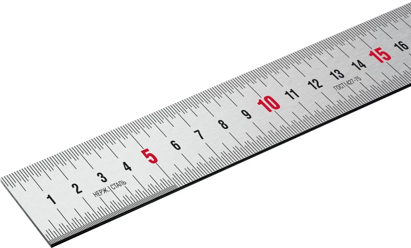 Усиленная нержавеющая линейка, длина 0.30 м, ЗУБР Про-30 34280-030 — фото 2