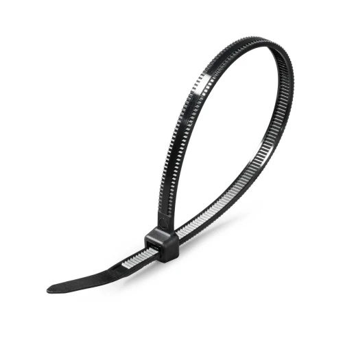 Стяжка нейлоновая (черн) (100шт) КСС «MULTILOCK» 8х200 Fortisflex 102325 — фото 1