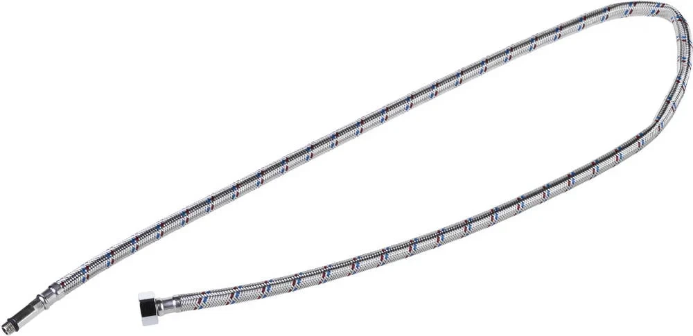 Гибкая подводка с удлиненным штуцером для смесителей, 1/2", 1.2 м, гайка-штуцер, STAYER 51017-120 — фото 1