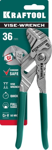 Клещи переставные-гаечный ключ, 180 мм, KRAFTOOL Vise-Wrench 22063 — фото 2