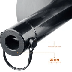 Шнек для мотобуров, d 200 мм, грунт, ЗУБР 7051-20