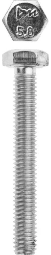 Болт, кл. пр. 5.8, M6 х 45 мм, цинк, 5 кг, ЗУБР ГОСТ 7798-70 303080-06-045 — фото 1