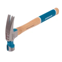 Молоток-гвоздодер, 680 г, угол 75, магнит, обрезиненная рукоятка AMERICAN HICKORY GROSS 10425