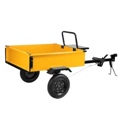 Прицеп для мотоблока TT-500, оцинк., груз. 500 кг, рег. сцепка, колеса 4.00-10, в упаковке Denzel 59950