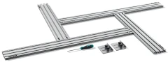 Шаблон фрезерный в комплекте с 2 упорами, KRAFTFLEX MFS-700-1000 мм, 4шт, KRAFTOOL 32810