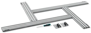 Шаблон фрезерный в комплекте с 2 упорами, KRAFTFLEX MFS-700-1000 мм, 4шт KRAFTOOL 32810