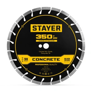 Диск алмазный по бетону и камню, CONCRETE 350 мм, STAYER 3668-350