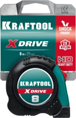 Рулетка, 8 м х 25 мм, KRAFTOOL X-Drive 34122-08_z02