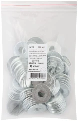 Шайба кузовная оцинкованная DIN 9021 М10 100 шт. Фасовка XВАТ 29110-0