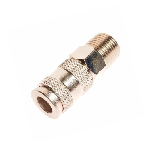 Переходник для компрессора M1/2" быстросъемный с клапаном наружная резьба JTC-D40SMA — фото 2