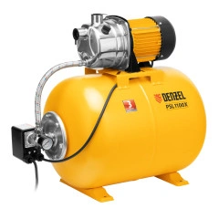 Насосная станция PSL1100X, 1100 Вт, 3600 л/ч, ресивер 50 л, подъем 45 м, нержавейка Denzel 97311