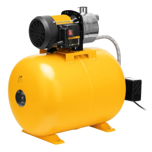 Насосная станция PSL1100X, 1100 Вт, 3600 л/ч, ресивер 50 л, подъем 45 м, нержавейка Denzel 97311 — фото 4