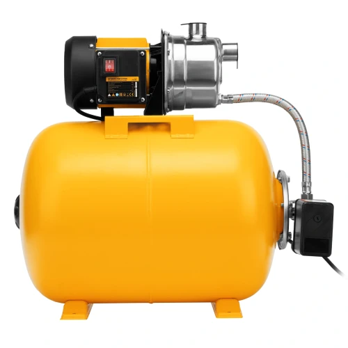 Насосная станция PSL1100X, 1100 Вт, 3600 л/ч, ресивер 50 л, подъем 45 м, нержавейка Denzel 97311 — фото 6