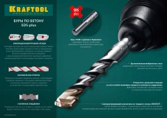 SDS-plus бур, 6 х 260 мм, KRAFTOOL Expert 29320-260-06_z01