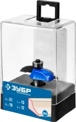 Фреза фигирейная №2, 51 x 10 мм, радиус 19 мм, ЗУБР 28761-51