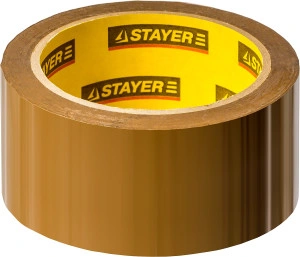 Клейкая лента, 48 мм, 60 м, 45 мкм, коричневая, STAYER 1207-50