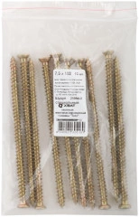 Шуруп специальный/окон, желтопассированный, головка "Torx", 7,5 х 132, 10 шт. Фасовка XВАТ 25994-0