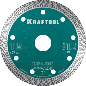 ULTRA-THIN 115х1.2 мм ультратонкий алмазный диск, KRAFTOOL 36685-115