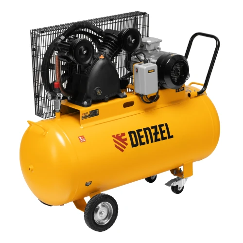 Компрессор воздушный рем. привод BCV 4000-T/200, 4,0 кВт, 200 литров, 690 л/мин Denzel 58120 — фото 1