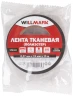 Лента тканевая (полиэстер) 19 мм х 0,27 мм х 10 м (черная) WILLMARK 11052 — фото 3