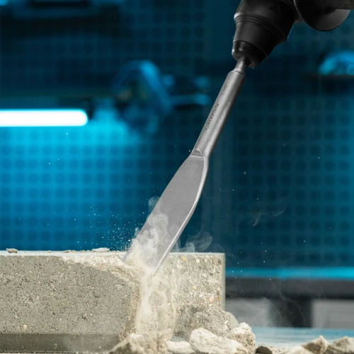 Зубило плоское, изогнутое 40 x 260мм, CrMo, SDS PLUS Gross 703143 — фото 8