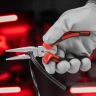 Длинногубцы прямые Nickel, 160 мм, никелированные, двухкомпонентные рукоятки Matrix 17164 — фото 8