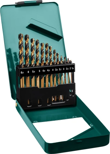 Набор сверл по металлу, 13 шт, (1.5-6.5 мм), сталь М42, HSS-Co(8%), KRAFTOOL COBALT-8 29656-H13 — фото 1