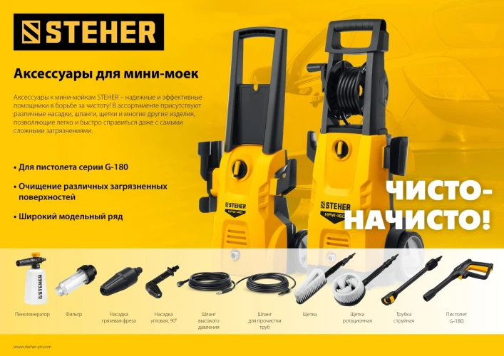 Насадка регулируемая, 3 режима, STEHER для пистолета G-180 75405-180 — фото 3