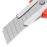 Нож, 18 мм, выдвижное лезвие "Quick blade" металлическая направляющая, двойная фиксация, эргономичная двухкомпонентная рукоятка Matrix 78936 — фото 4