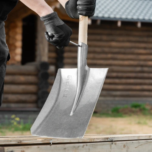Лопата совковая, 225х295, углубленная, рессорная сталь, 0,9 кг, без черенка, LUXE PALISAD 61328 — фото 9
