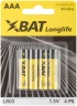 Батарейка щелочная, 1.5 В, тип АAА, 4 шт. xbat LR03-4BPC — фото 2